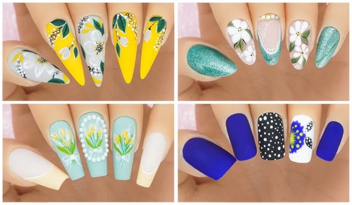 Floral Nail Stickers Designs for Teenagers Under ₹100