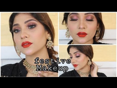 How : Festive Makeup tutorial || shystyles