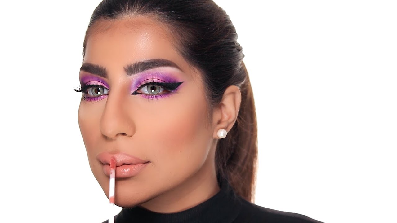 PURPLE! Makeup tutorial by @masooma.hashim