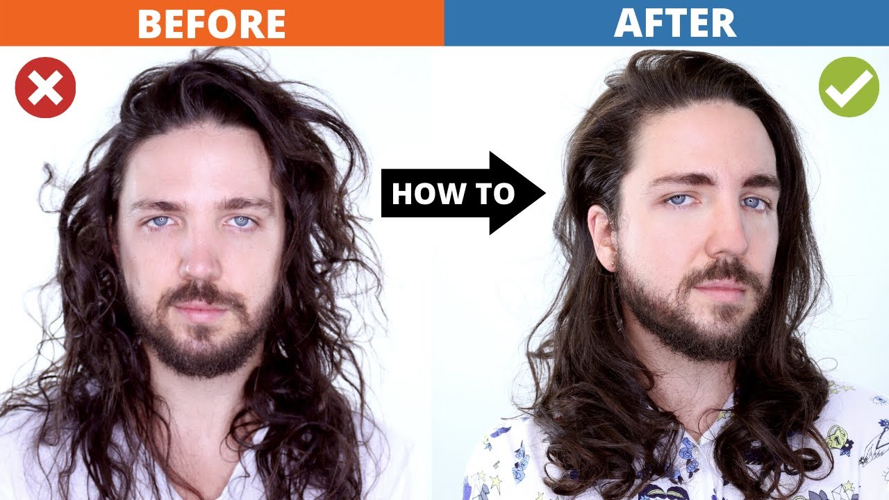 Long Hair Tutorial for Guys | Messy to Neat