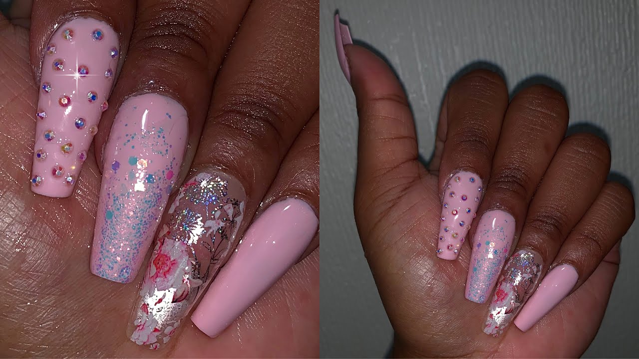 WATCH ME WORK: Birthday Nails Tutorial + NO ACRYLIC or Damage !