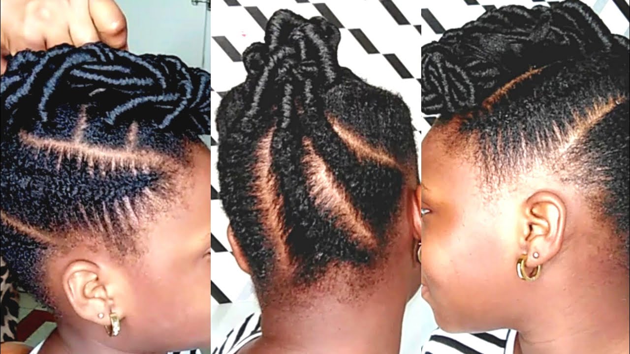 Needle and Thread Cornrows With Faux Locs Hairstyle Tutorial / COLLABORATION VIDEO