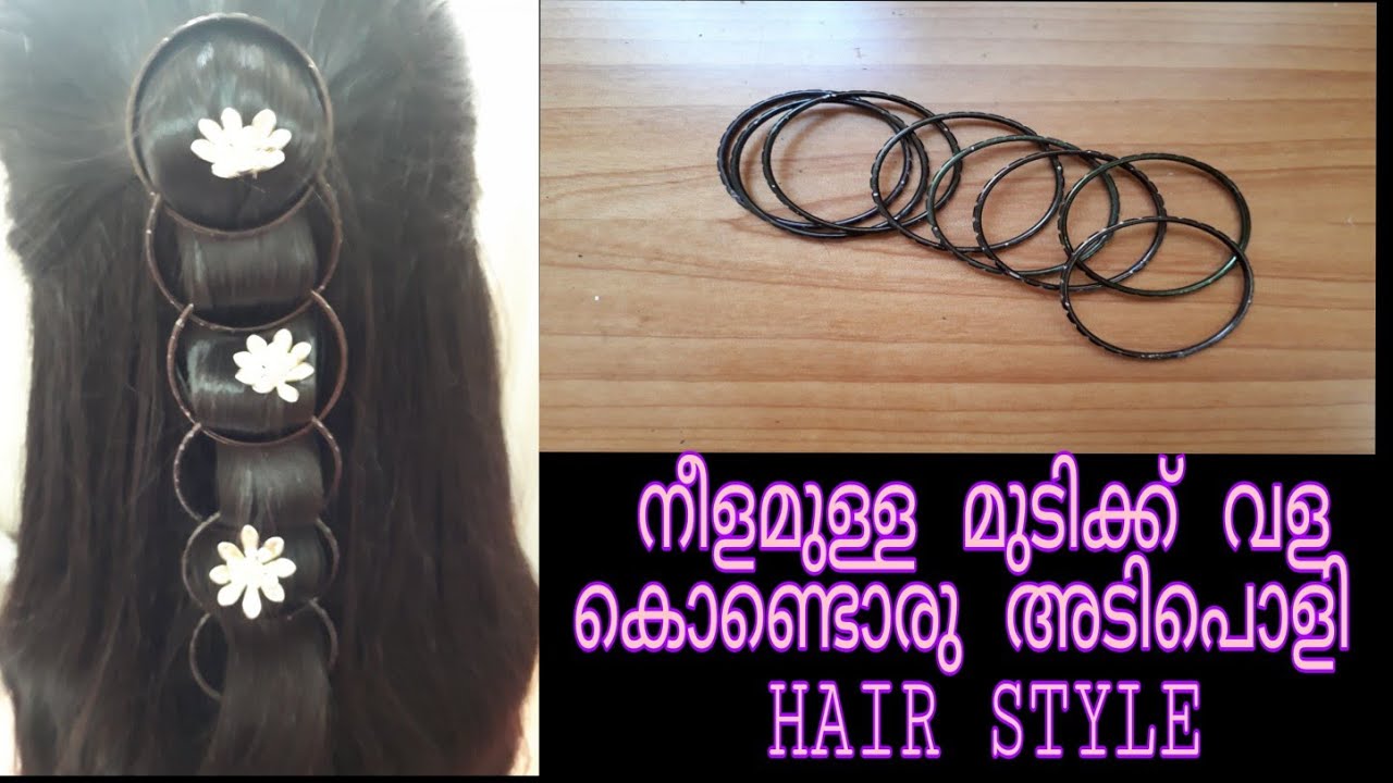 PARTY HAIRSTYLE WITH BANGLES || EASY HAIRSTYLE TUTORIAL