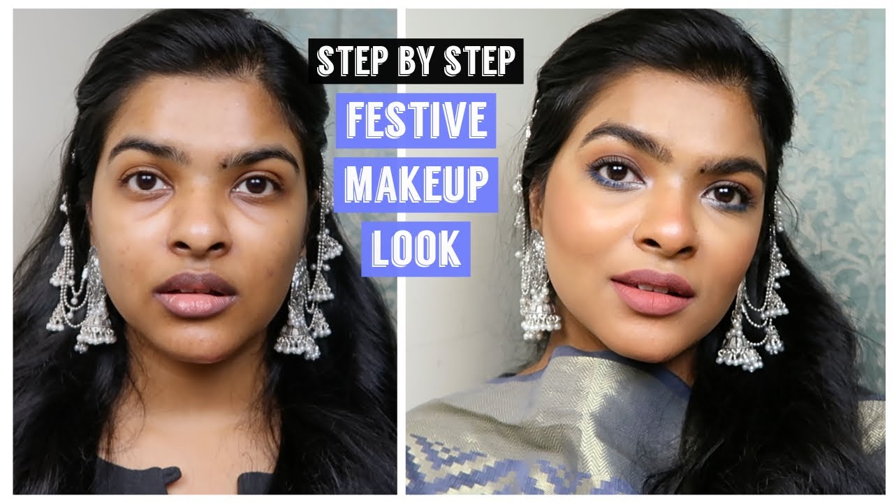 STEP by STEP Easy Makeup Tutorial for Raksha Bandhan / Indian Festival | Shalini Mandal