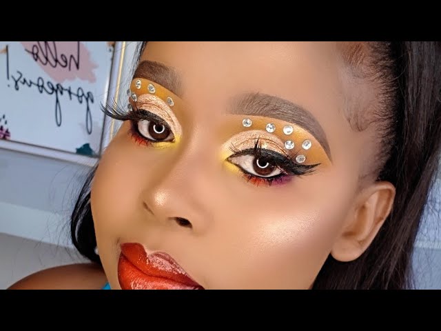 GOLD EYE MAKEUP TUTORIAL.