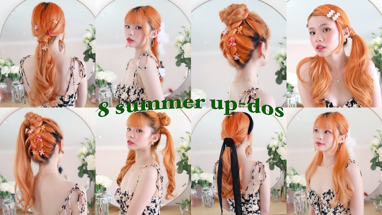 8 cute, easy & STUNNING summer up-do hairstyles