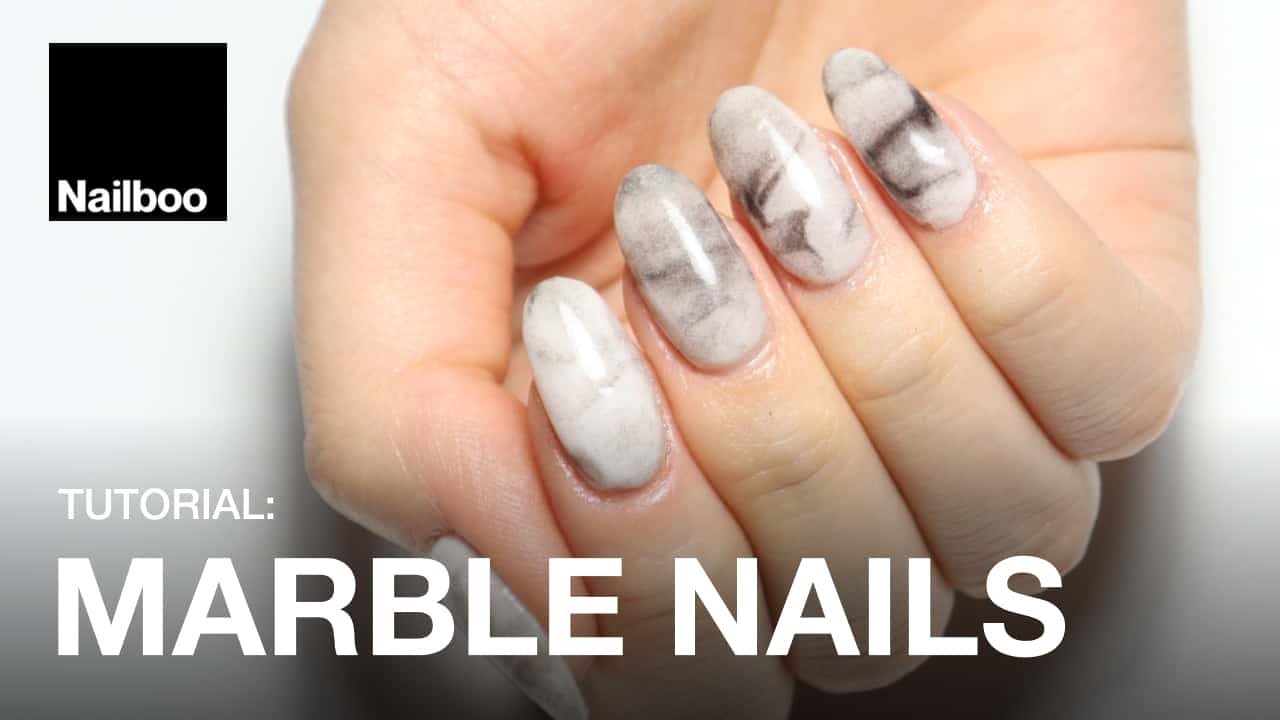 Marble Dip Powder Nails Tutorial | Nailboo®