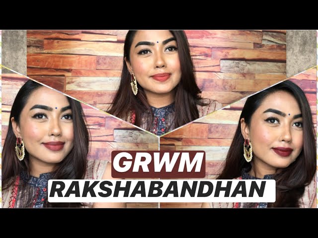 RAKSHABANDHAN GRWM | SIMPLE INDIAN FESTIVE MAKEUP LOOK | BEGINNER MAKEUP TUTORIAL